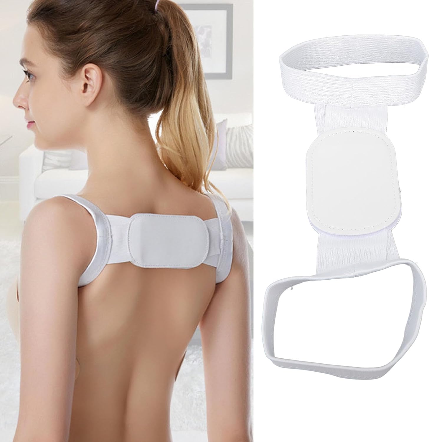 6628 Back and Shoulder Posture Corrector for Adult and Child Corset, Back Support Band, Corrective Orthosis, Posture Correction Health-wh Back Brace Shoulder Support Back Support Belt 6628 Back and Shoulder Posture Corrector for Adult and Child Corset, Back Support Band, Corrective Orthosis, Posture Correction Health-wh Back Brace Shoulder Support Back Support Belt
